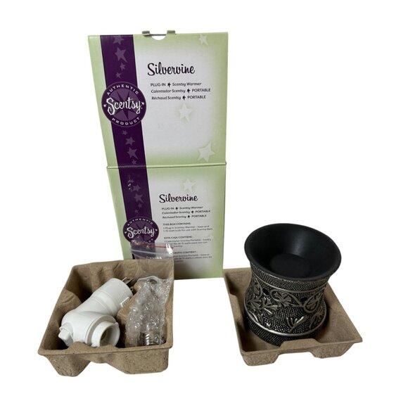 Scentsy Silvervine Plug-In Scentsy Warmer Authentic Scentsy Product - Picture 3 of 6